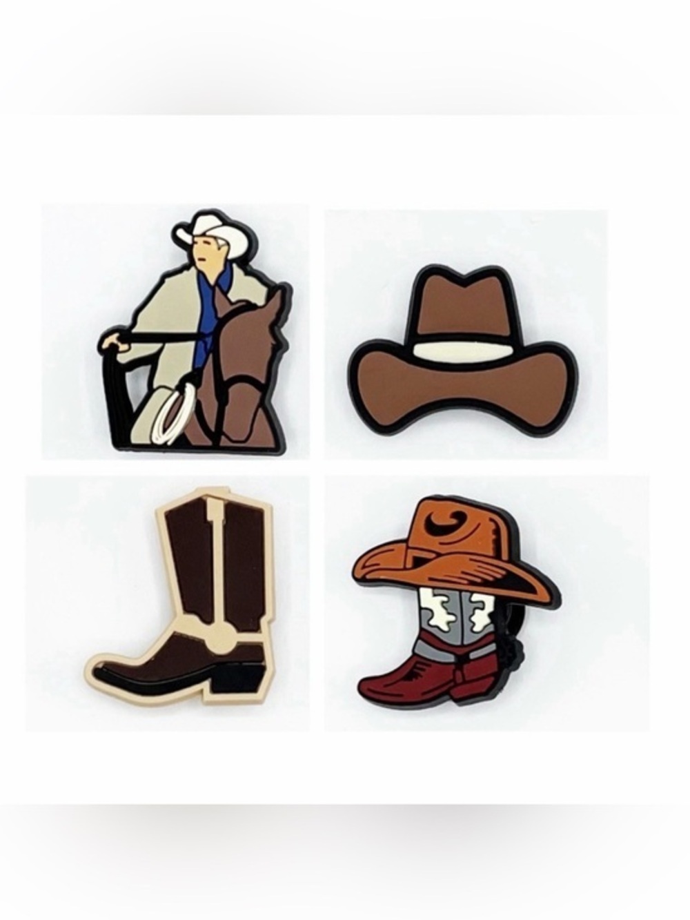 Cowboy Western Shoe Charms